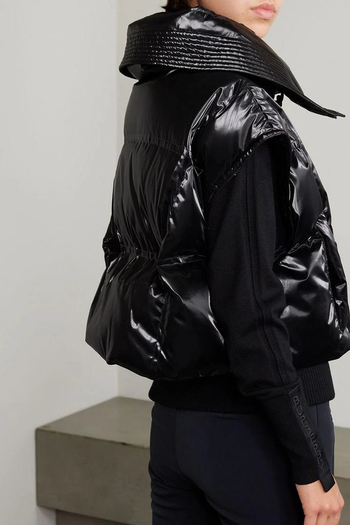 PERFECT MOMENT Glossed quilted shell vest 3