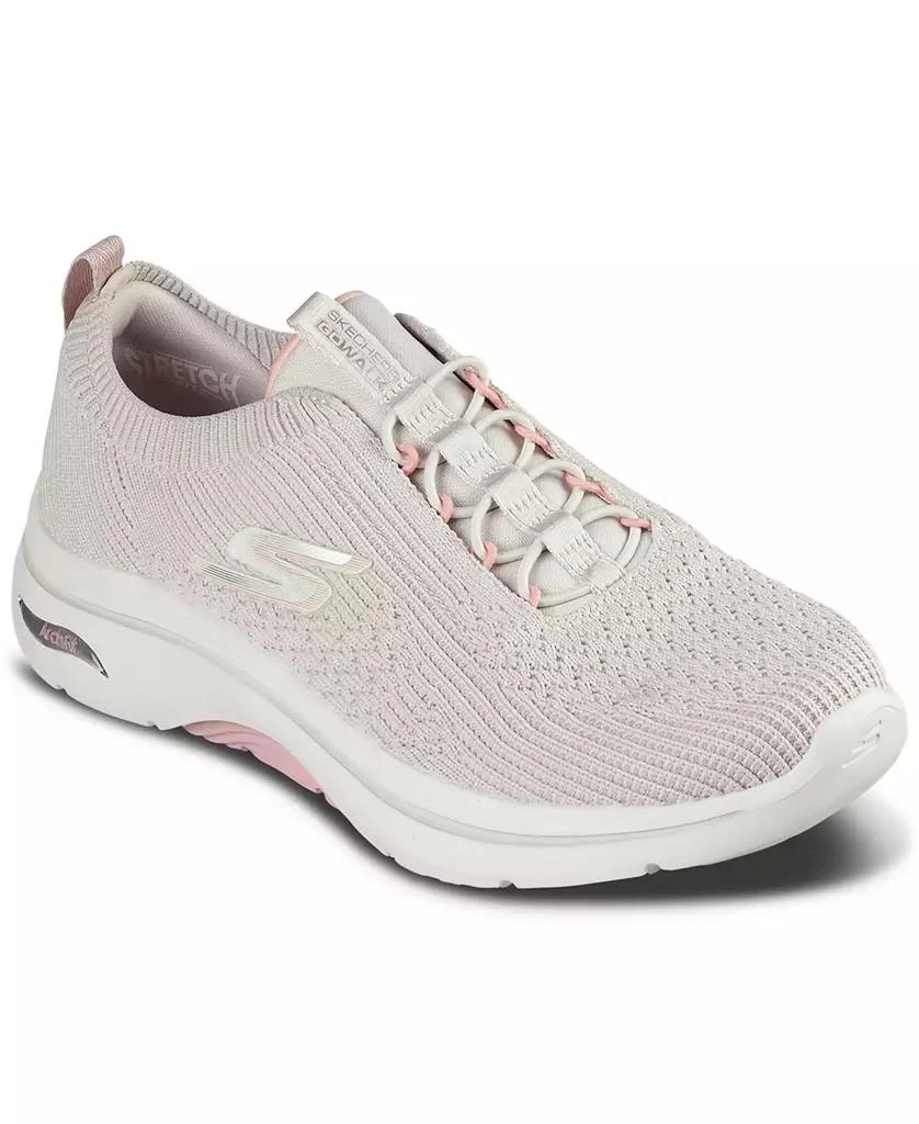 SKECHERS Women's GO WALK Arch Fit- Crystal Waves Walking Sneakers from Finish Line 1
