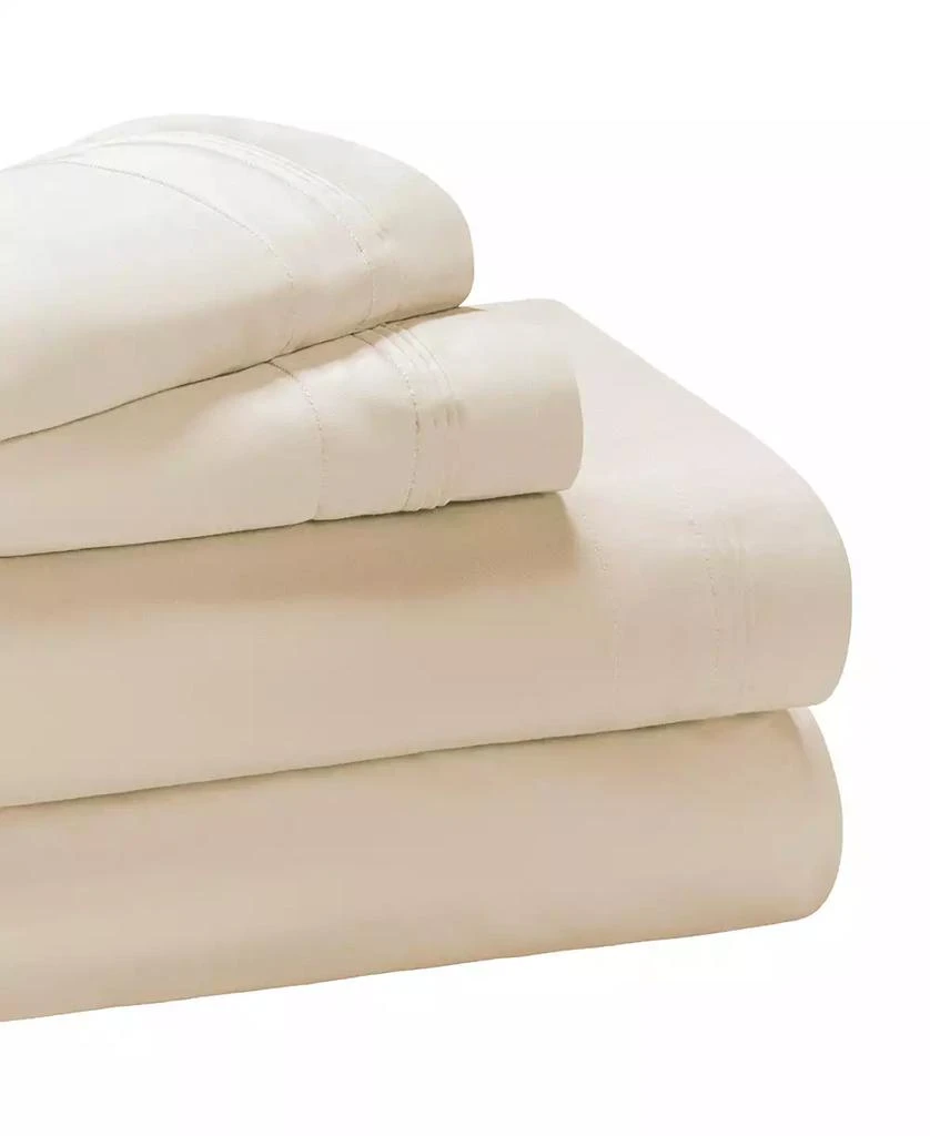 Superior Egyptian Cotton 650 Thread Count Solid Deep Pocket Sheet Set, California King 1
