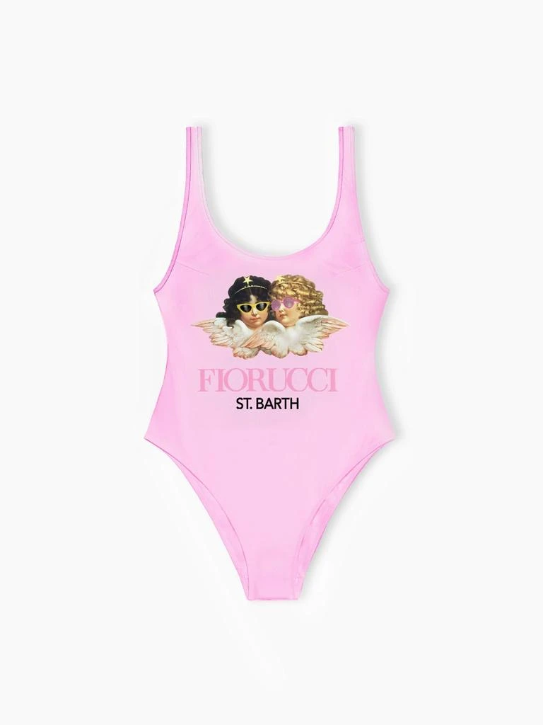 Mc2 Saint Barth Woman Scoopback Print One-piece Swimsuit Althea | Fiorucci Special Edition 1