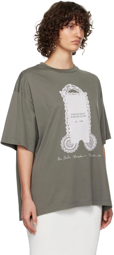 Acne Studios Gray Printed T-Shirt 4