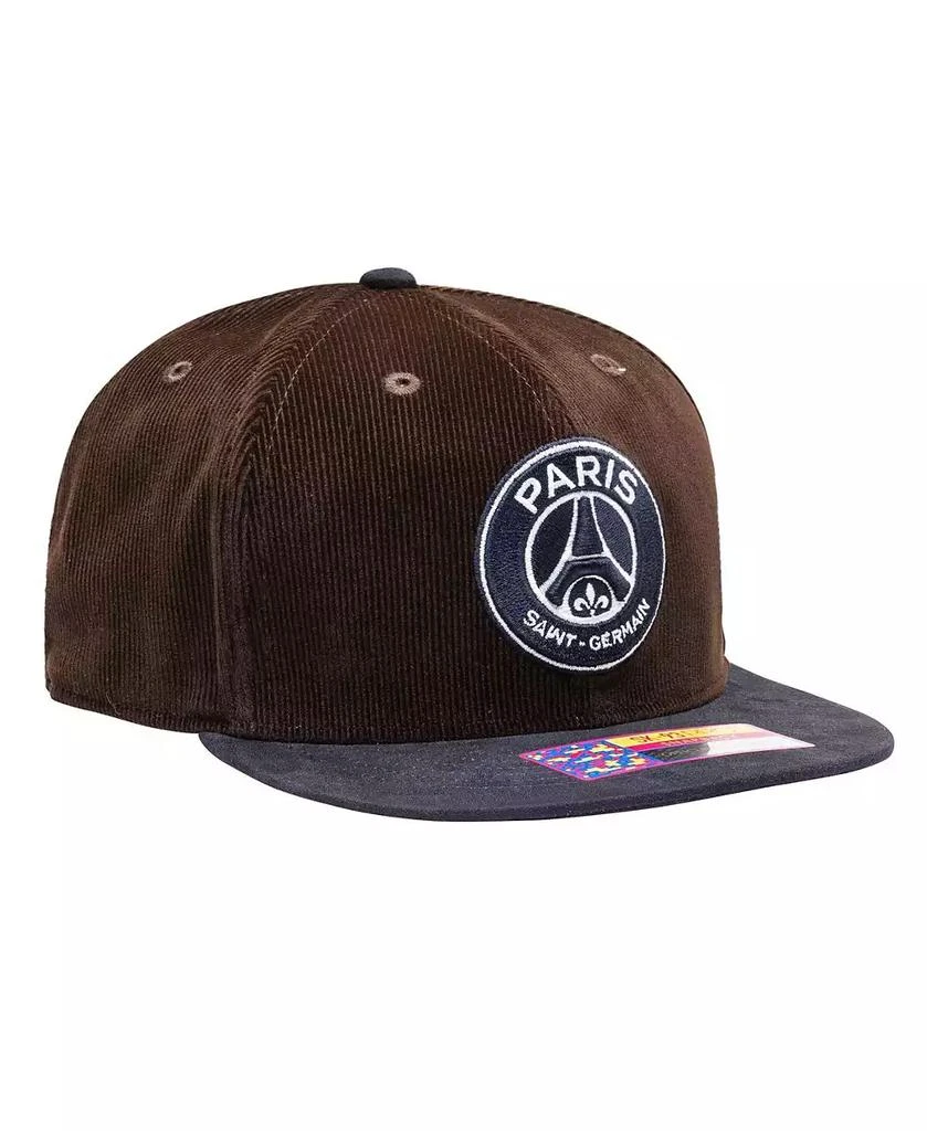 Fan Ink Men's Brown Paris Saint-Germain Cognac Snapback Hat 3