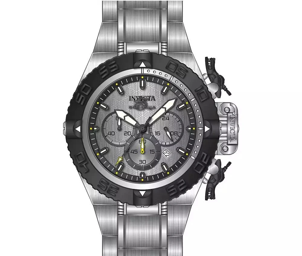 Invicta Men's 48201 Subaqua  Quartz Chronograph Silver, Black Dial Watch 2