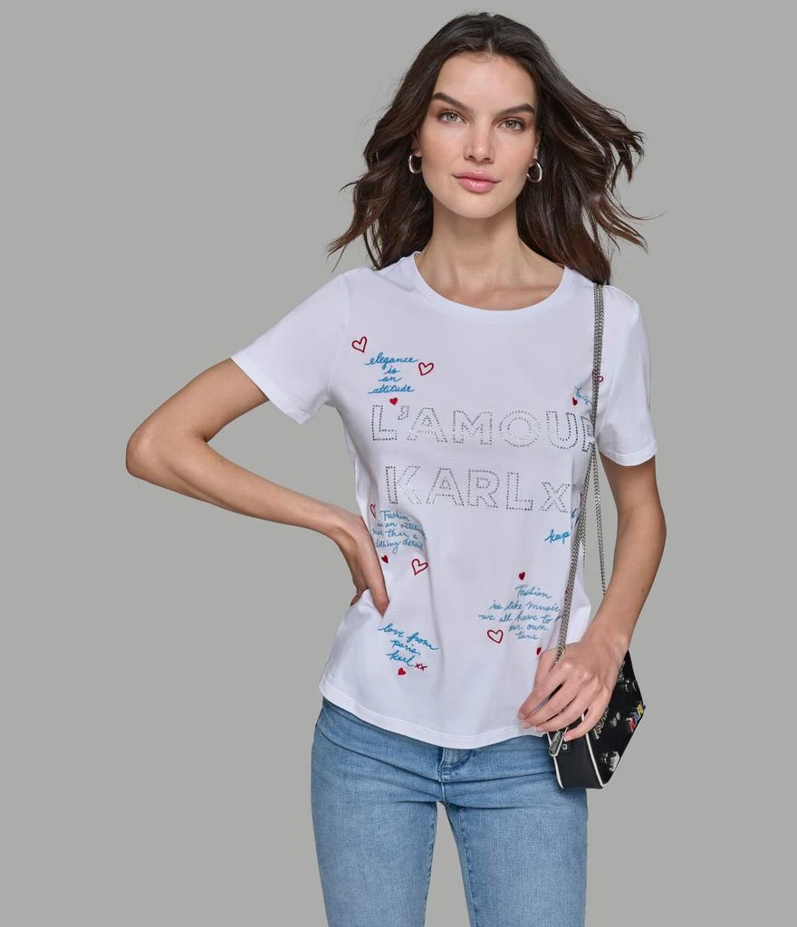 Karl Lagerfeld Paris LUXE LAMOUR KARL TEE 1