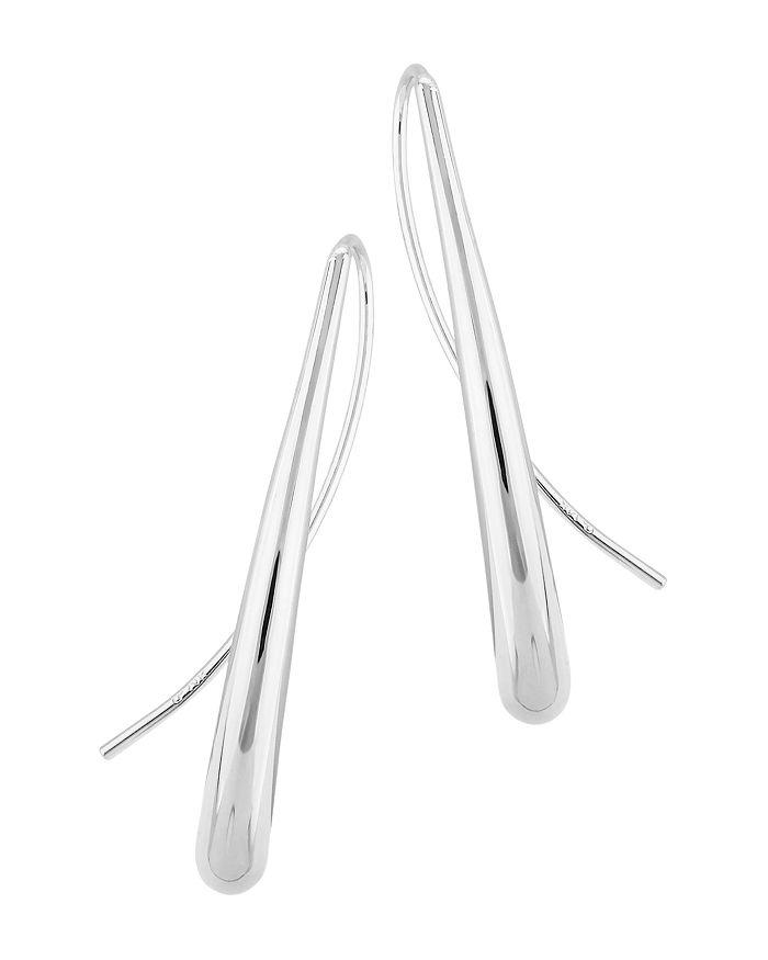 Bloomingdale's Long Teardrop Threader Earrings in 14K White Gold - 100% Exclusive