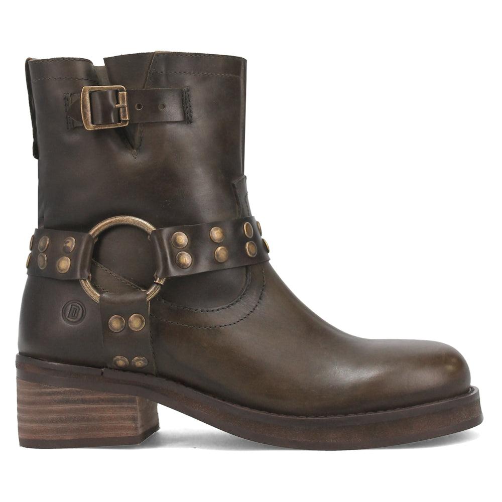 Dingo Anarchy Round Toe Zippered Cowboy Motorcycle Boots