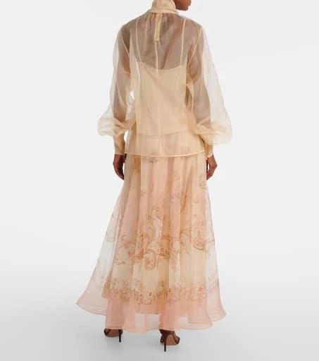 Zimmermann Bow-detail silk organza blouse 3