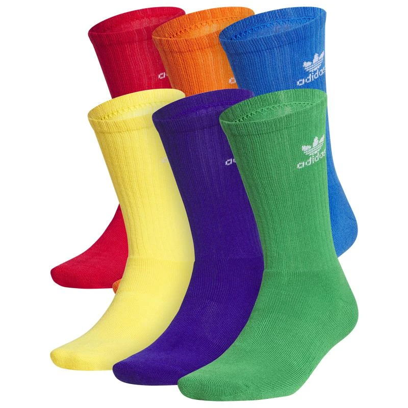 Adidas adidas Originals Trefoil Brights 6-Pack Crew Socks - Men's 1