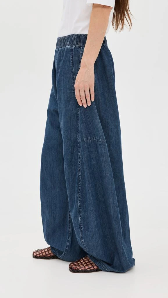 Tibi Summer Denim Classic Wash Winslow Pants Petite 3