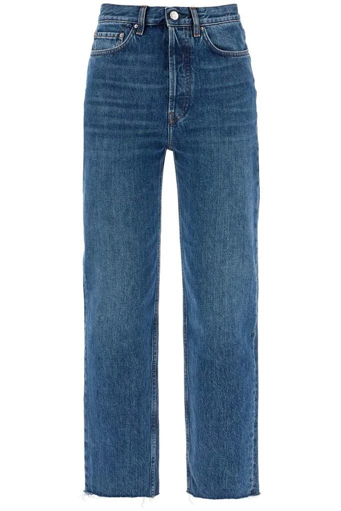 Totême classic cut cropped jeans 1