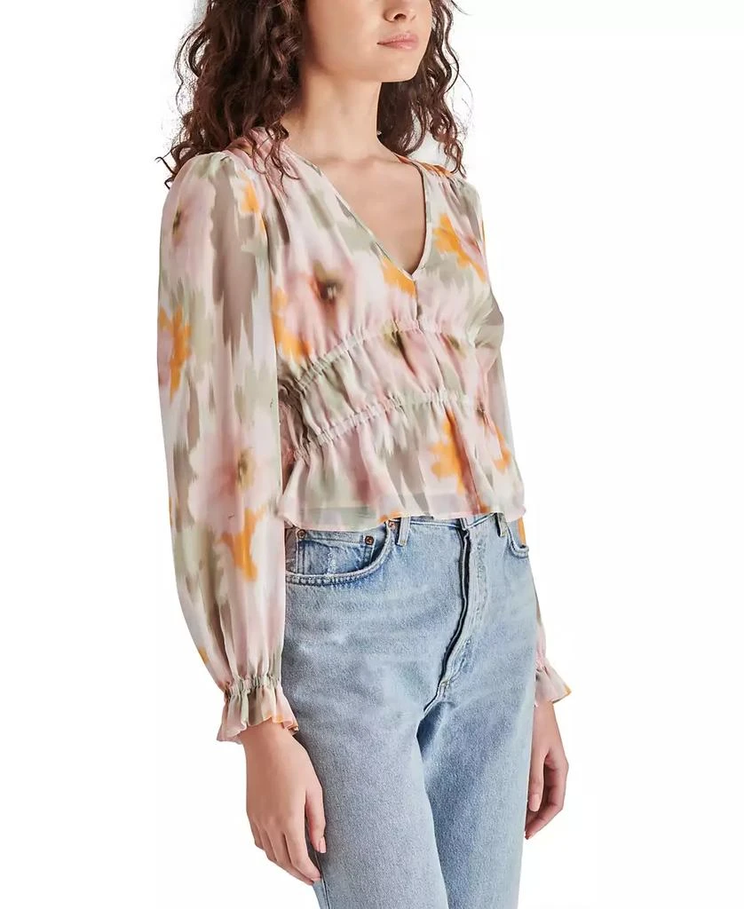 BB Dakota Steve Madden Women's Ardenne V-Neck Long-Sleeve Top 3