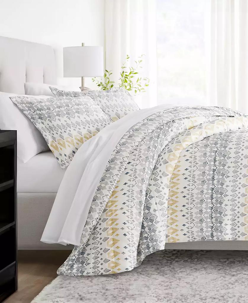 IENJOY HOME Mayan Stamp 3-Piece Comforter Set
