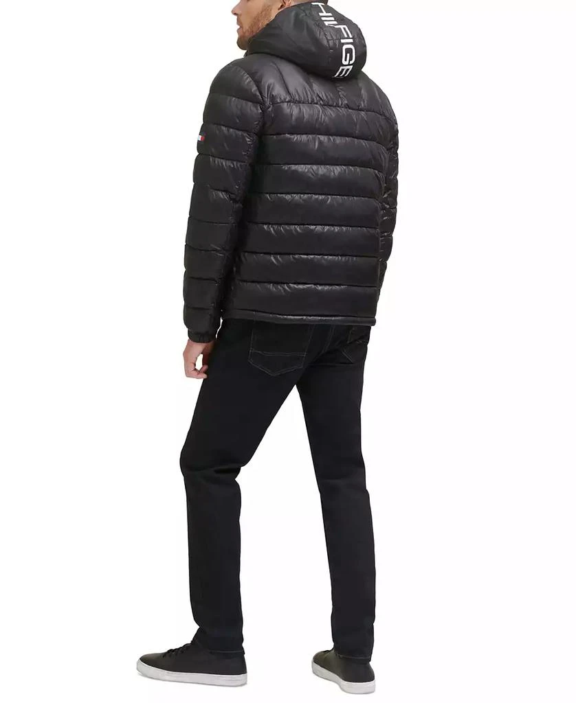 Tommy Hilfiger Men's  Sherpa Lined Hooded Quilted Puffer Jacket 4