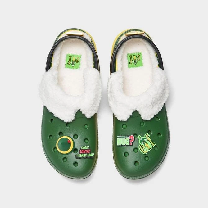 CROCS Big Kids' Crocs x Elf Classic Lined Clog Shoes 9