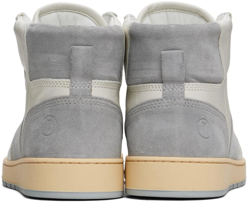 COLLEGIUM Off-White & Gray Pillar Destroyer High Sneakers 2