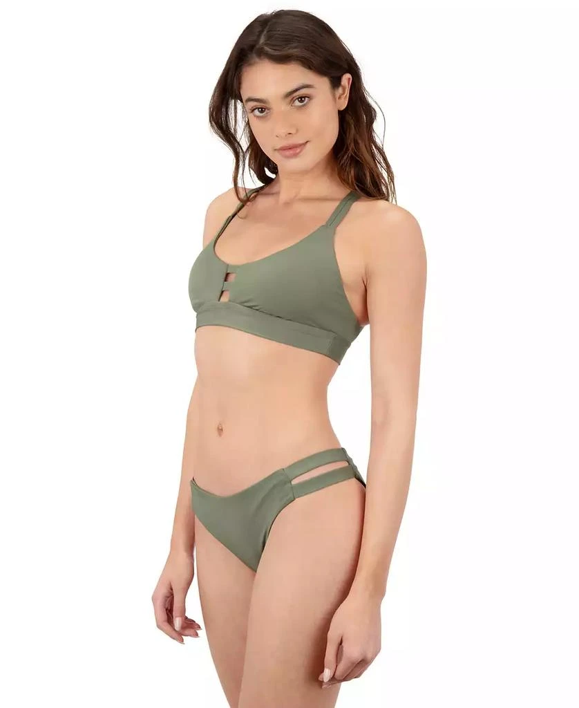 Hurley Women's Max Solid Swim Moderate Bottoms 3