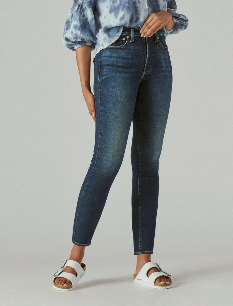 Lucky Brand Women's High Rise Curvy Skinny 4