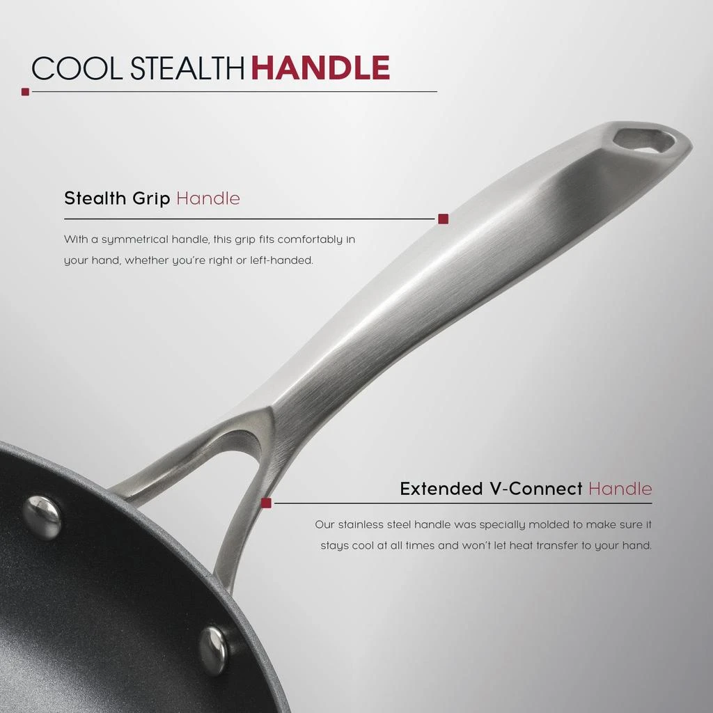 Rad USA Radical Pan Nonstick Frying & Saute Pan Skillet With Stainless Steel Handle 4
