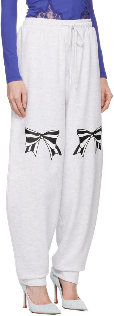 Pushbutton Gray Ribbon Printed Sweatpants 2