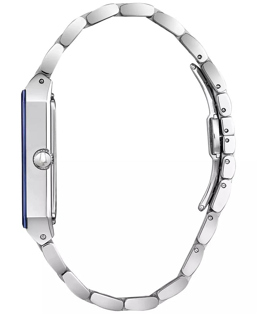 Bulova Men's Futuro Diamond-Accent Stainless Steel Bracelet Watch 31x45mm, Created for Macy's 2