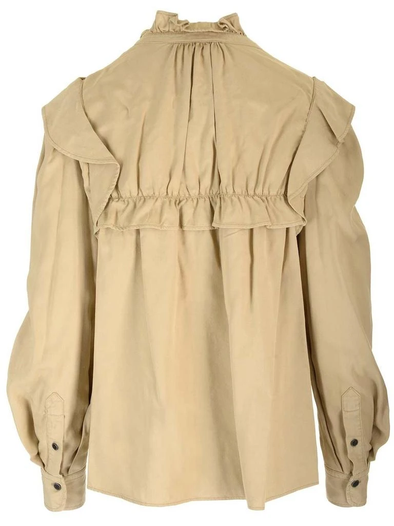 Isabel Marant Étoile Isabel Marant Étoile Idety Ruffled Denim Shirt 2