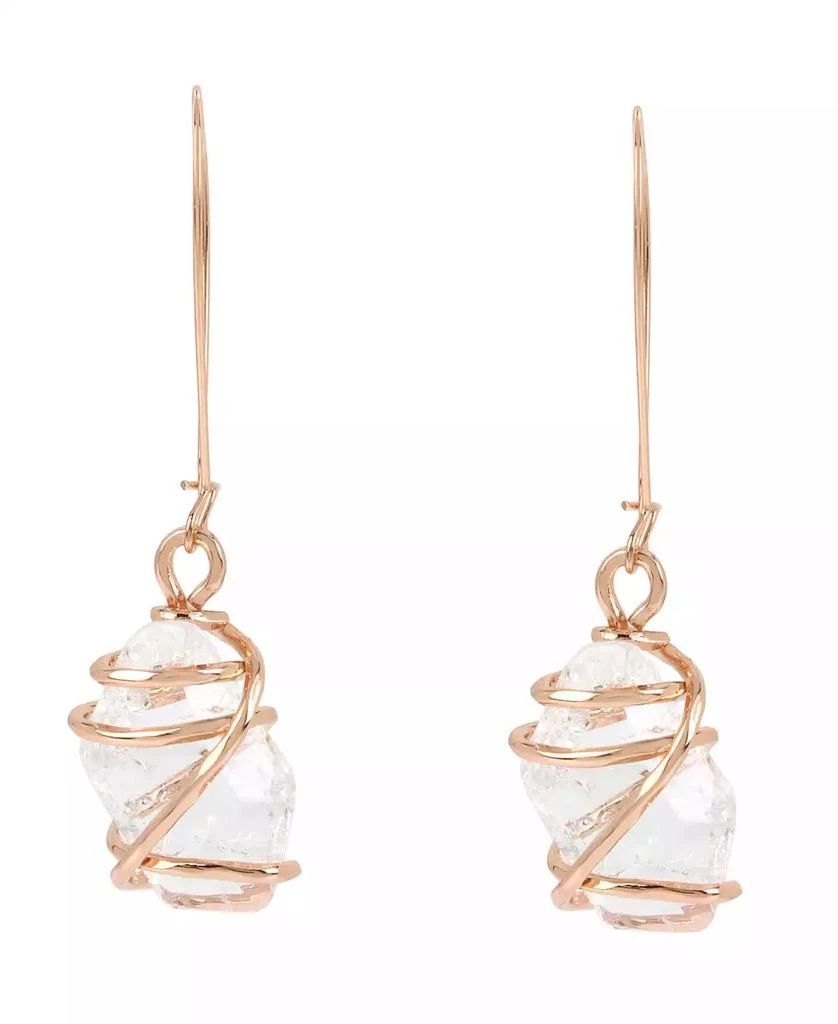 Robert Lee Morris Faux Stone Caged Dangle Earrings 2
