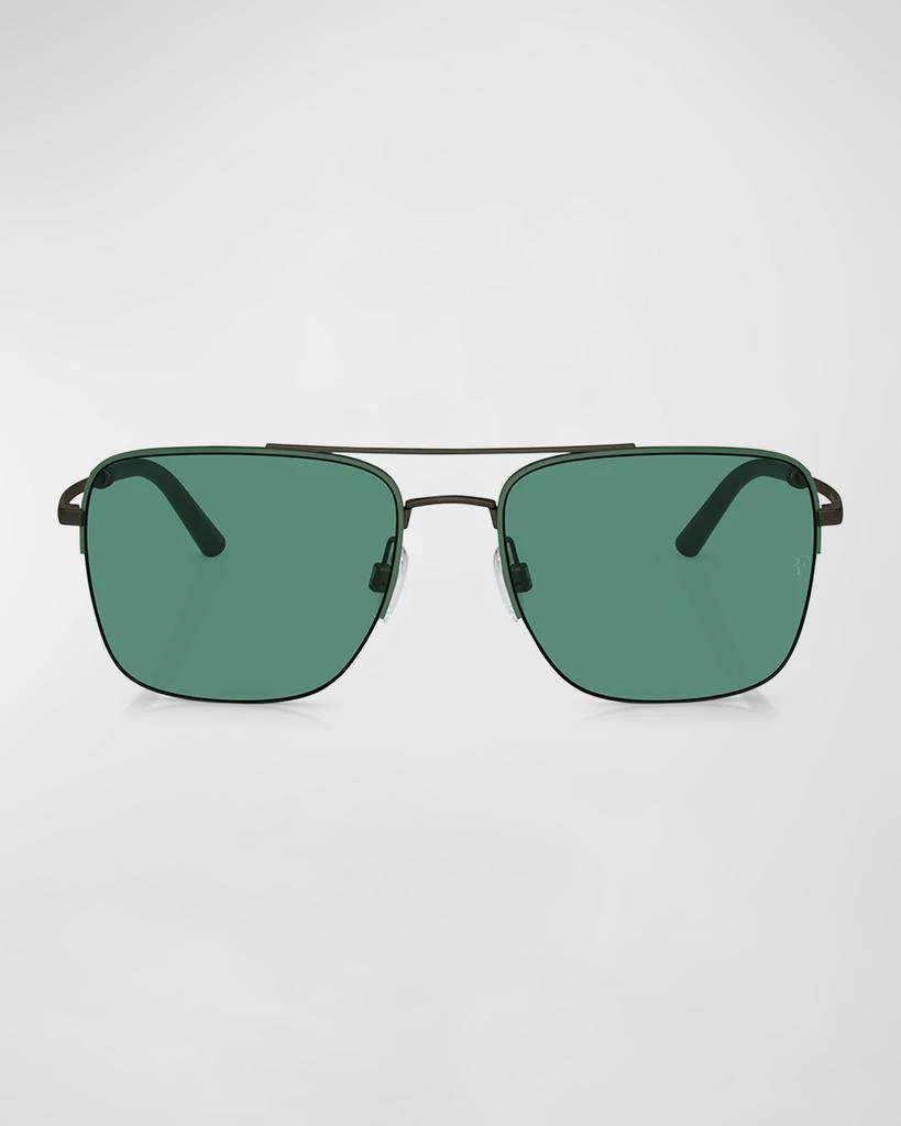 Oliver Peoples Men's R-2 Metal Aviator Sunglasses 3