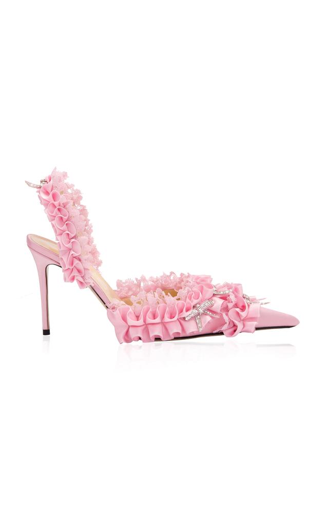 Mach & Mach Mach & Mach - Beauty of Antoinette Slingback Pumps - Pink - IT 36.5 - Moda Operandi