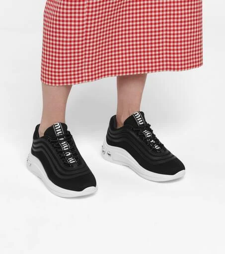 Miu Miu Crystal-embellished sneakers 4