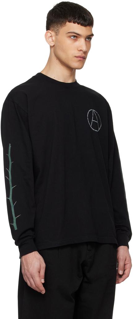 Neighborhood Black Printed Long Sleeve T-Shirt