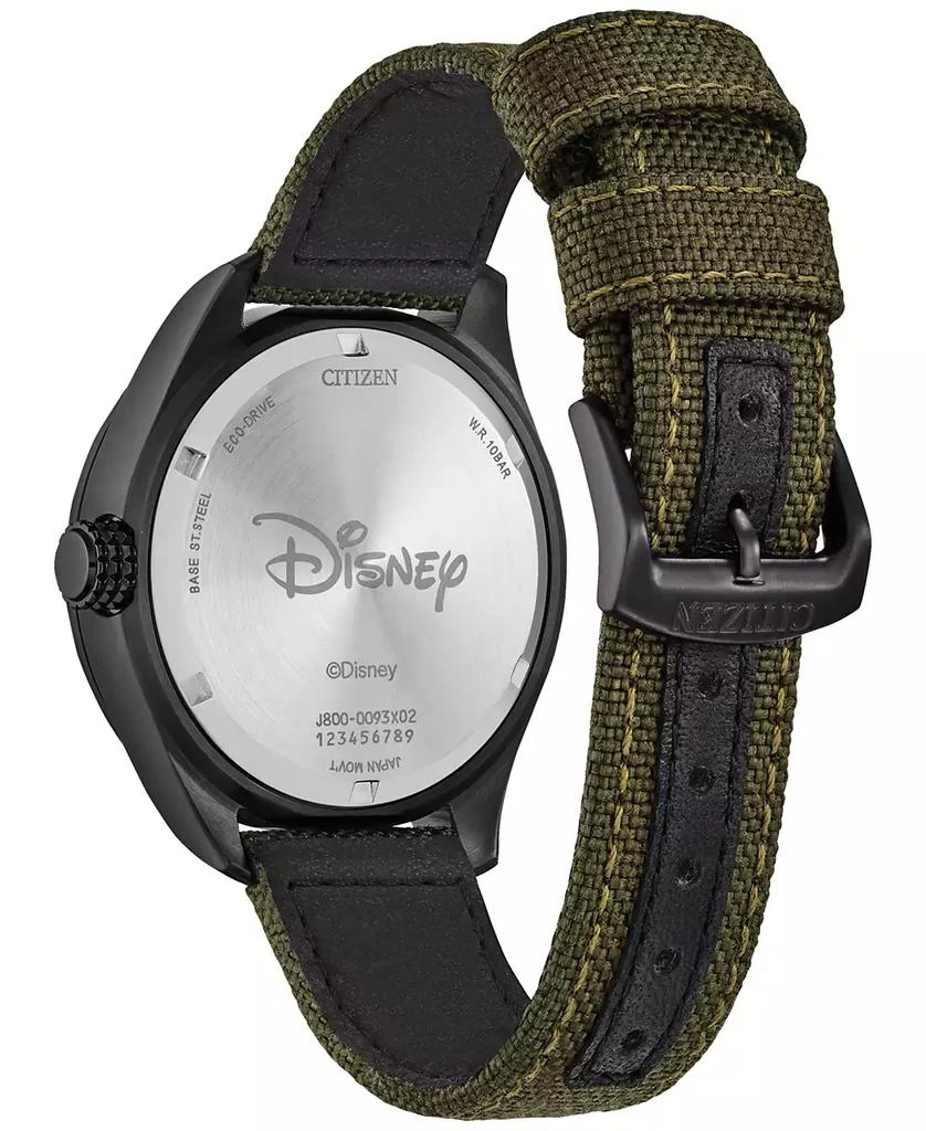 Citizen Eco-Drive Men's Disney Alpine Mickey Mouse Explorer Green Khaki Strap Watch 42mm Boxed Set 4