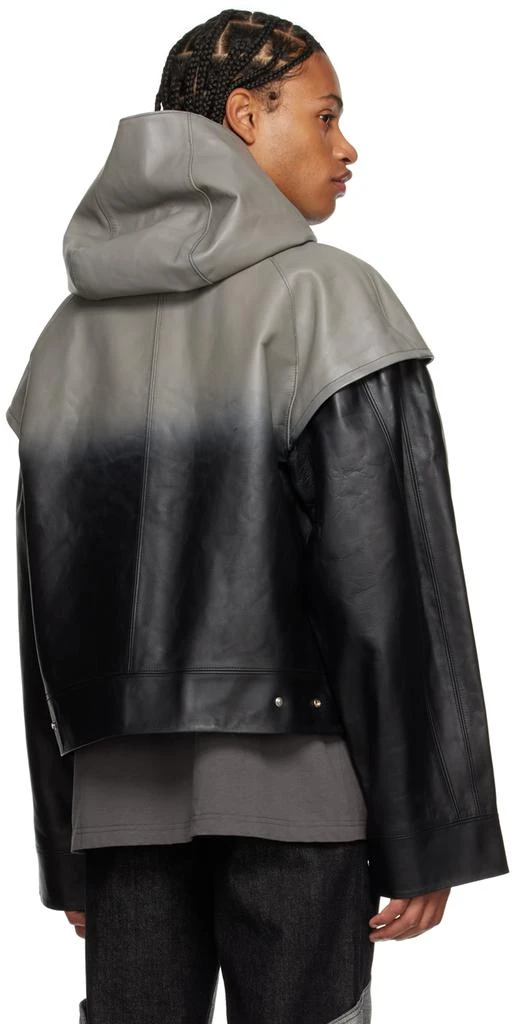 HELIOT EMIL Black Bind Leather Jacket 3