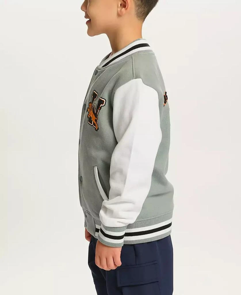 Sovereign Code Little and Big Boys Color Blocked Varsity Jacket 6