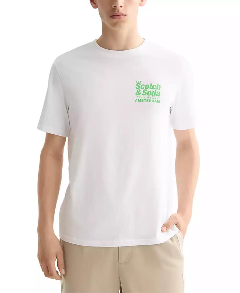 Scotch & Soda Men's Short Sleeve Logo Graphic Crewneck T-Shirt
