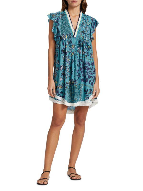 Poupette St Barth Sasha Floral Mini Dress