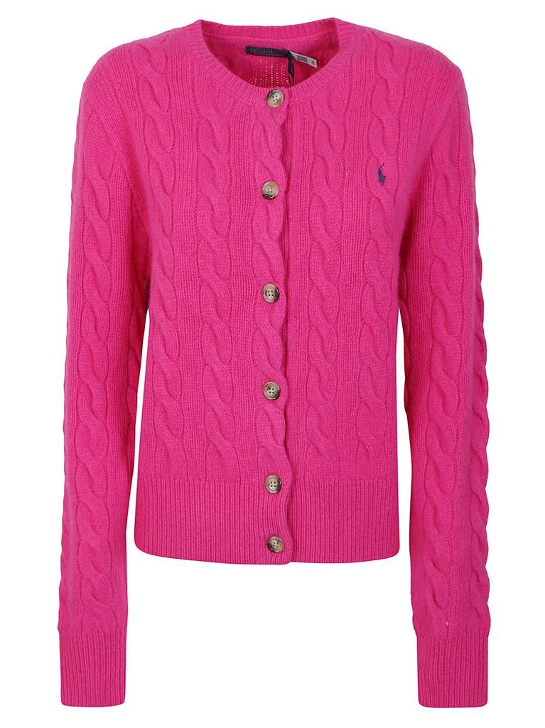 Polo Ralph Lauren Polo Ralph Lauren Pony Embroidered Cable-Knit Cardigan 1