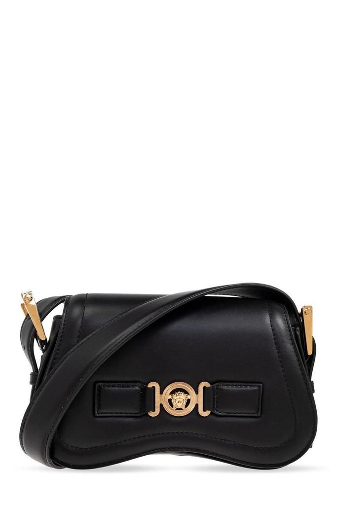 ショルダーバッグ VERSACE VERSACE MYTH NYLON CROSSBODY BAG Versace Myth Quilted Hobo Messenger Bag Black,Gold | VERSACE US