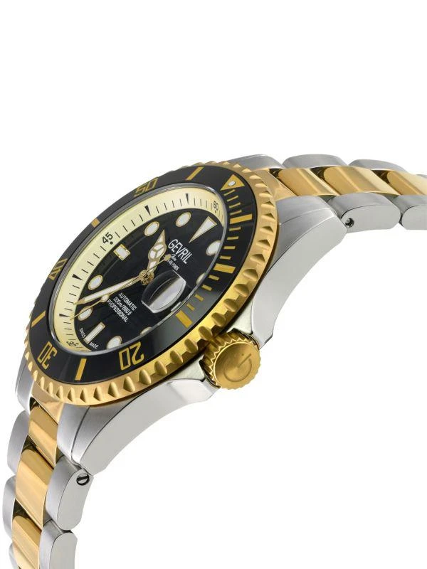 Gevril Wall Street 43MM Two Tone Stainless Steel Bracelet Watch 3