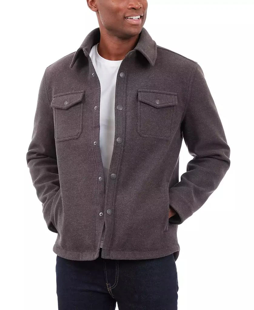 Lucky Brand Men
s Quilted Wool Shirt Jacket 4
