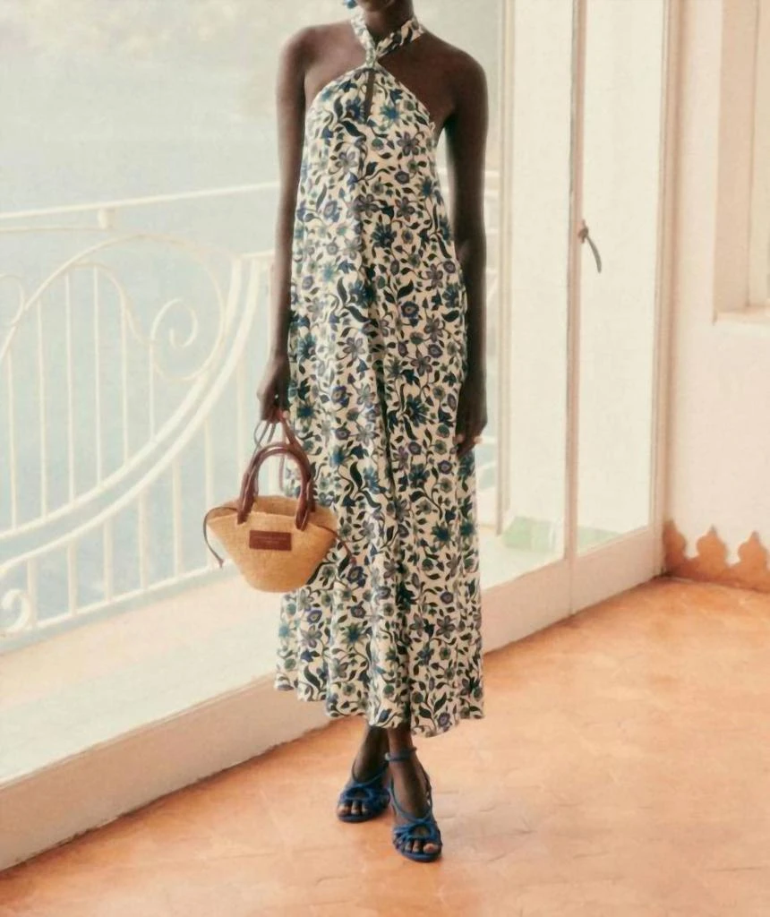 SEZANE Sezane - x MOMONI Rena Crossed Straps Long Dress 3