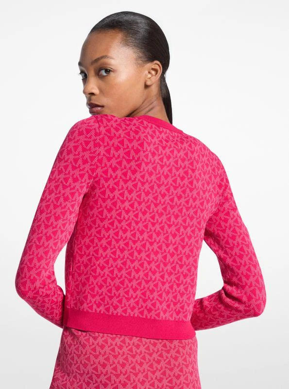 Michael Kors Logo Jacquard Cropped Jacket 2