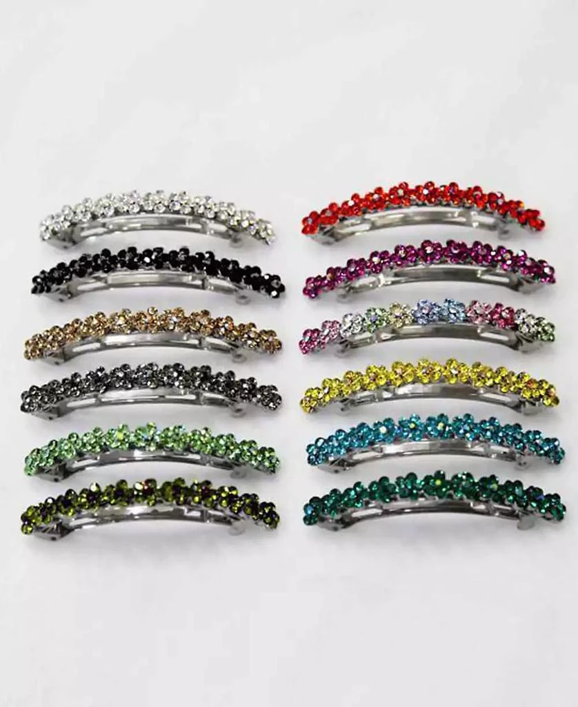 Soho Style Women's Crystal Rose Hair Jaw 2