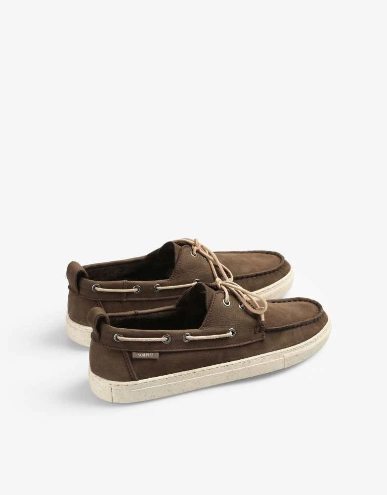 Scalpers Scalpers boat shoes in dark brown 3