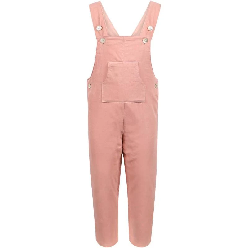 Tartine et Chocolat Corduroy long dungaree in pink 1