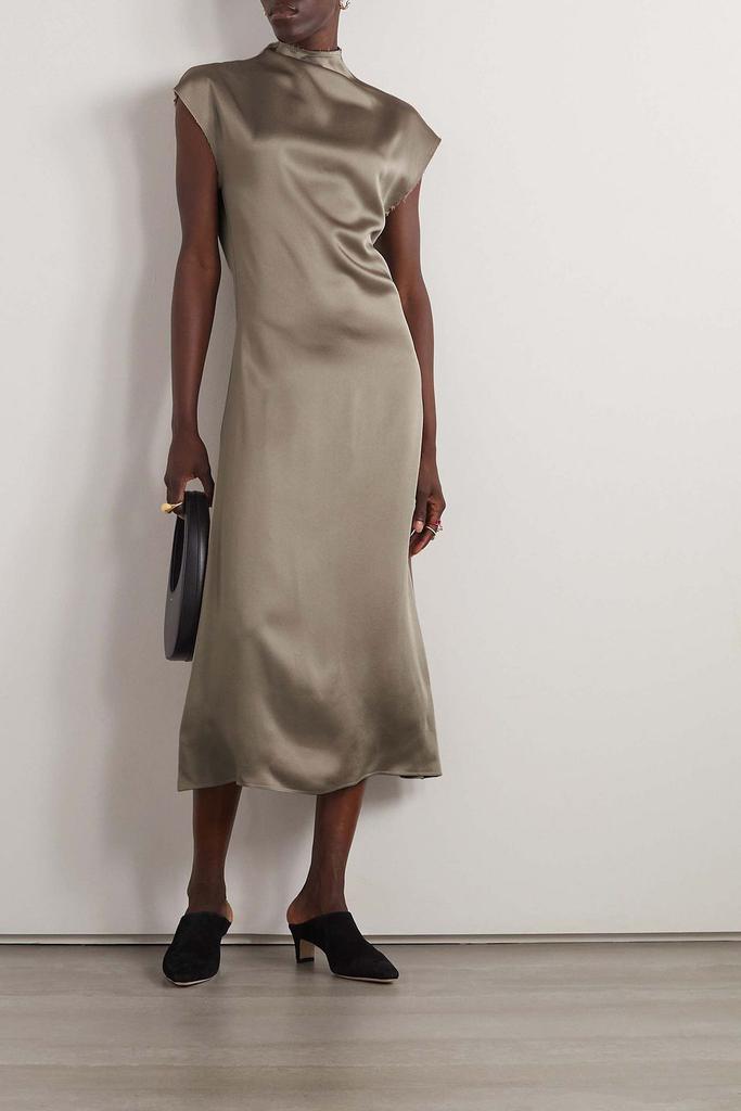 GAUCHERE Satin midi dress
