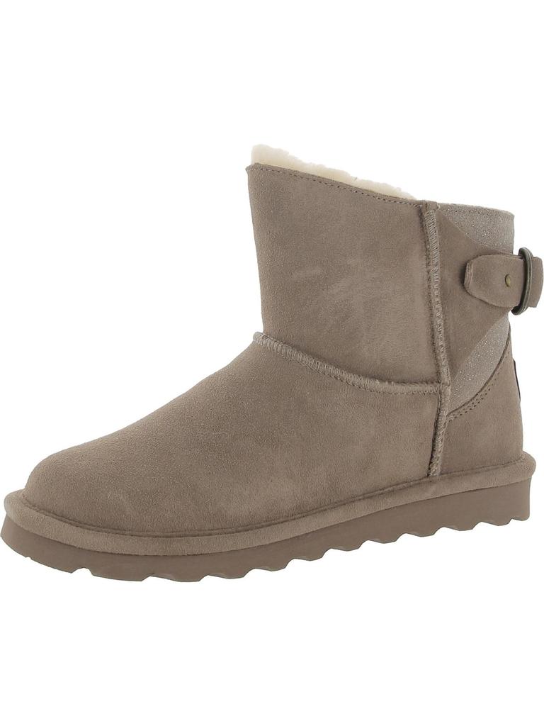 BEARPAW Betty Womens Suede Sheepskin Winter & Snow Boots