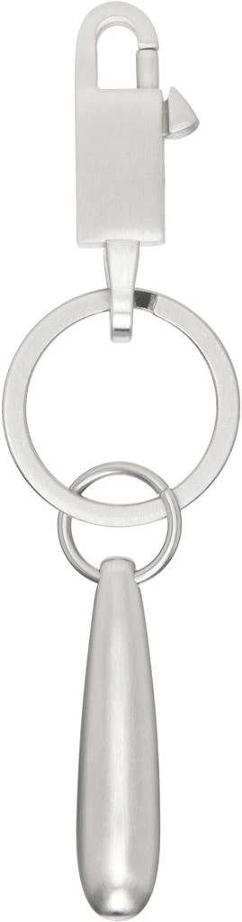 Rick Owens Silver Hollywood Teardrop Keychain 2
