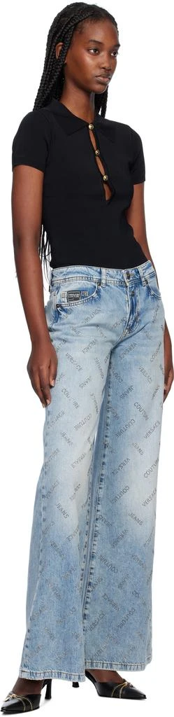 Versace Black Mandy Slingback Low Heels 5