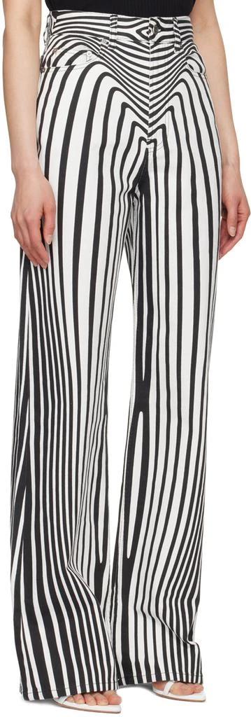 Jean Paul Gaultier White Printed Jeans 2