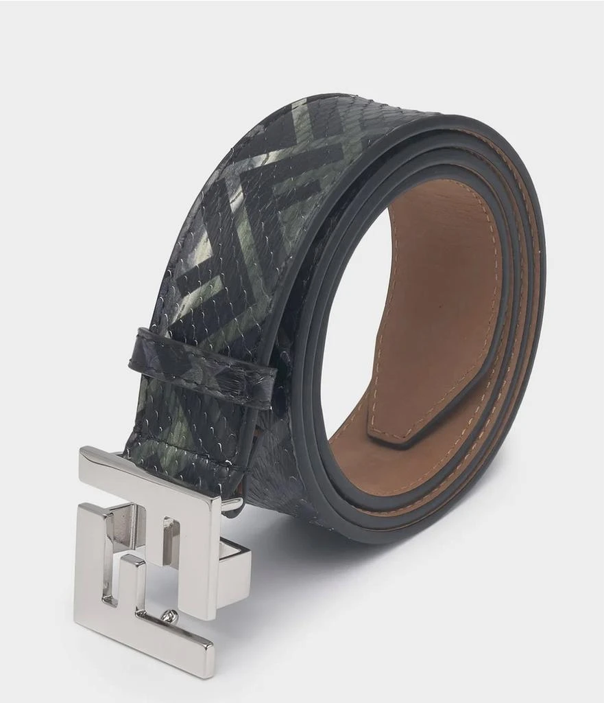 Fendi Fendi Ff Buckle Patterned Belt 1